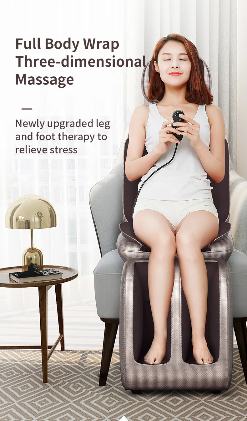 Newest Electric Foot Massager Heating Vibration Back Massage Chair Cushion