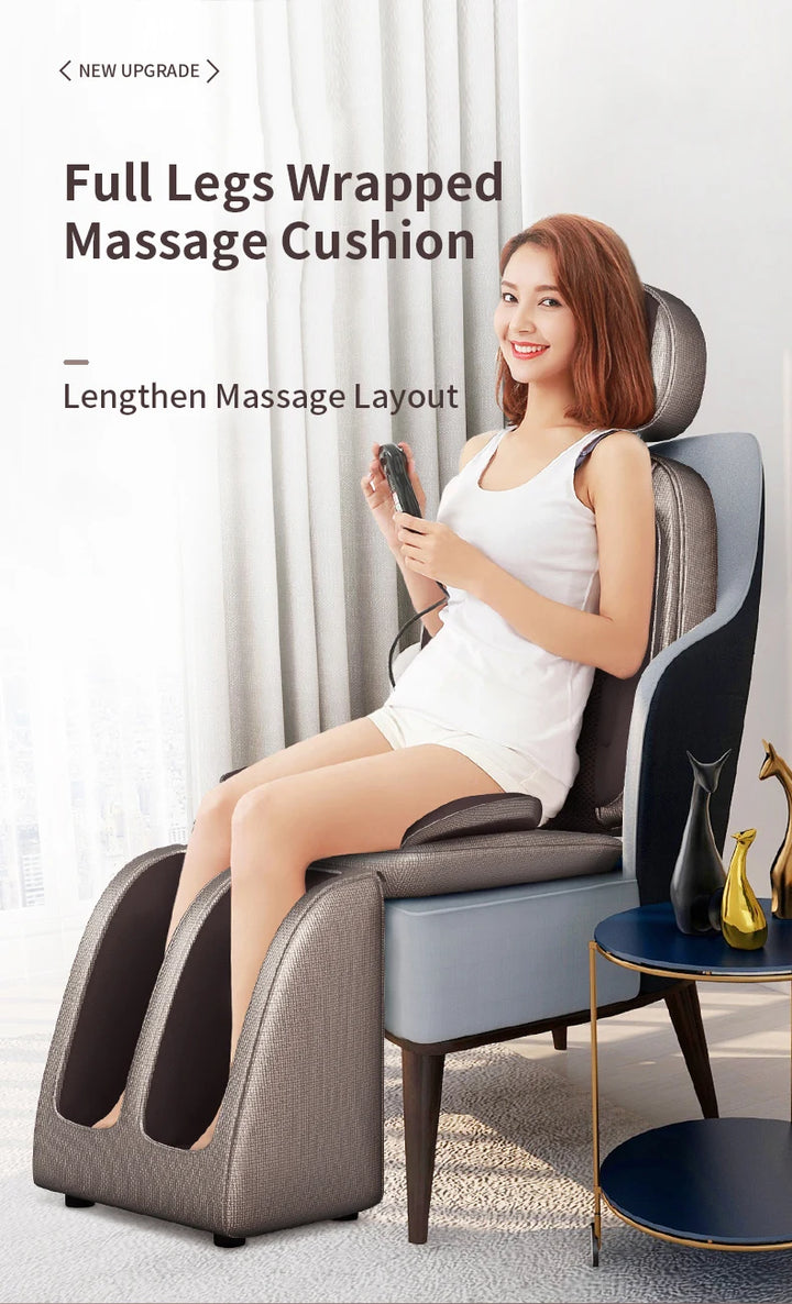 Newest Electric Foot Massager Heating Vibration Back Massage Chair Cushion