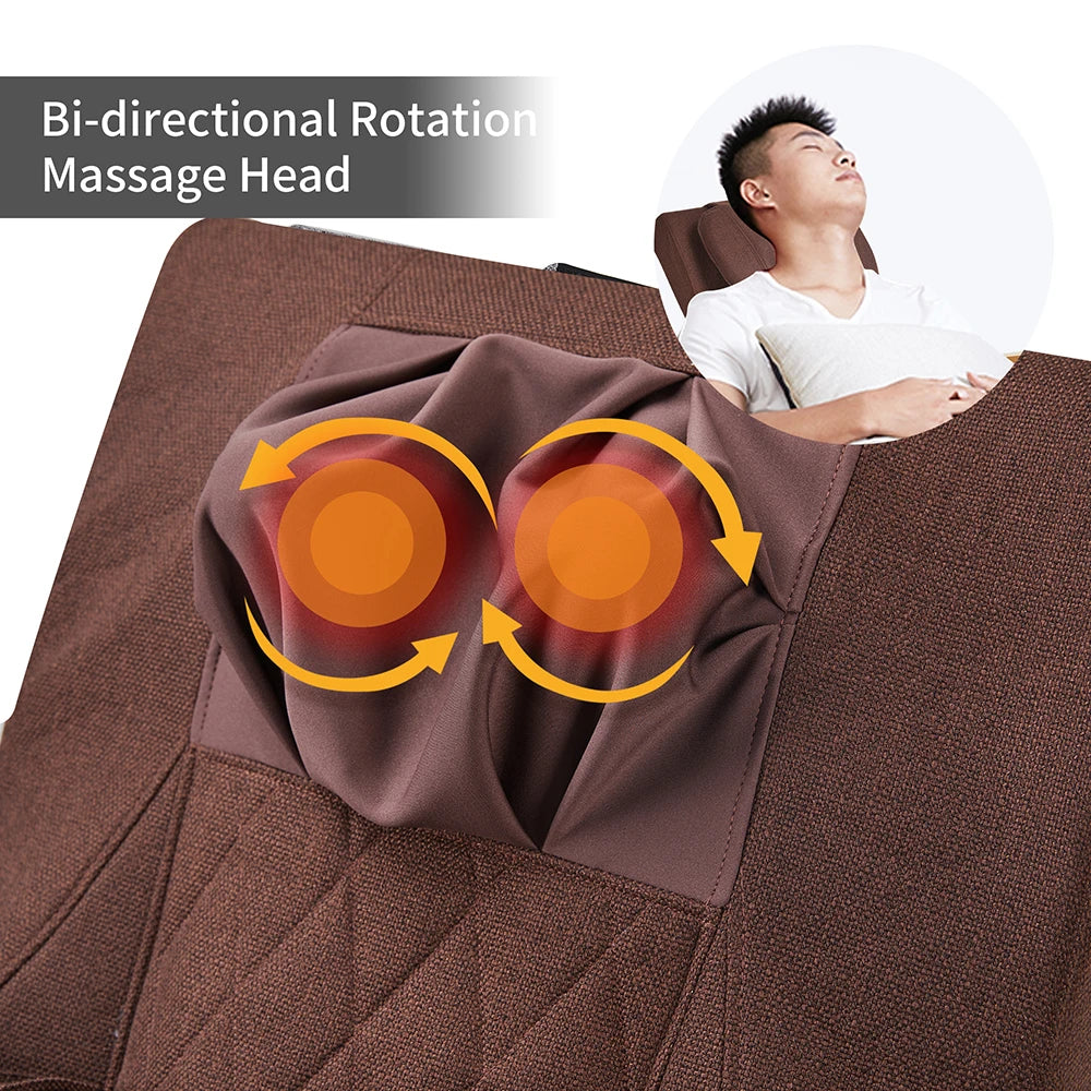 Massage Chair With Comfortable Air Pressure Relaxing Rocking Chair Heating Function Finger Pressure Massage Muscle Relaxation