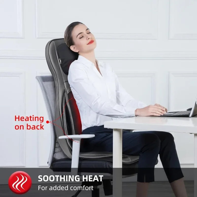 Shiatsu Neck Back Massager For Car Mount And Office